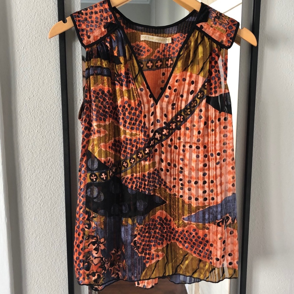 Of Two Minds silk tank blouse